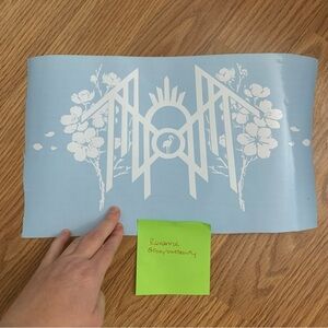 Glossy White Vinyl Decal- Metalcore inspired